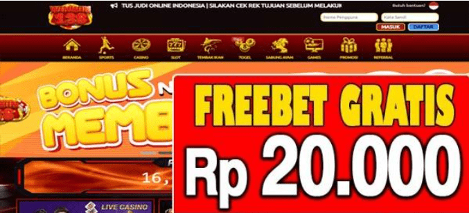 Freebet Gratis Tanpa Deposit Rp 20.000 Dari WINWIN138